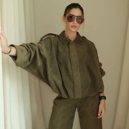 Bomber Suede Jacket