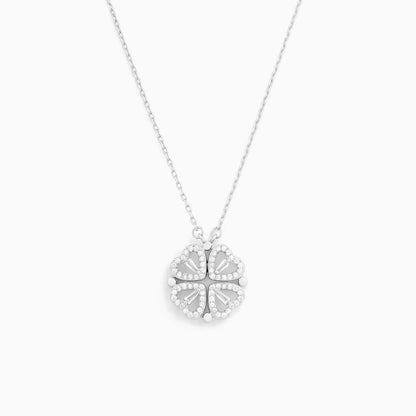Eternal Rose Box & Clover Necklace