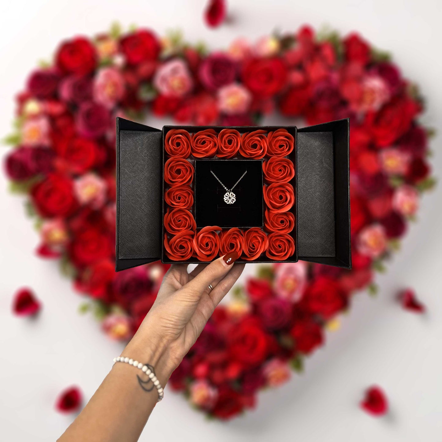 Love & Clover Necklace - 925 Sterling Silver