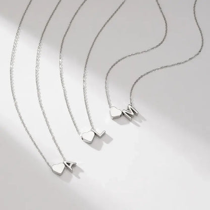 Initial Heart Necklace