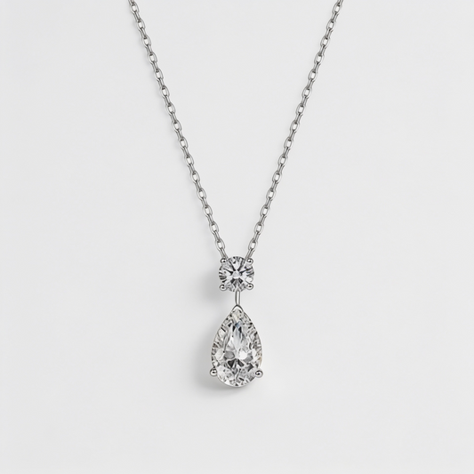 Diamond Droplet Necklace