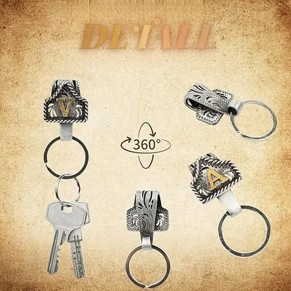 Personalized Western Initial Key Clip