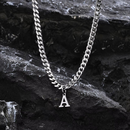 Initial Necklace for Him