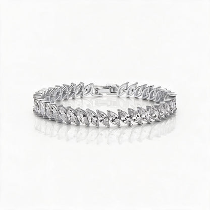 Solene 14K-Gold Plated Marquise Tennis Bracelet